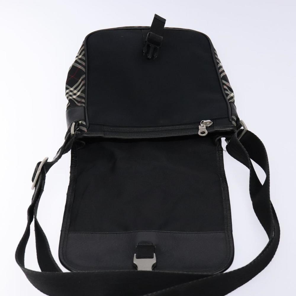 BURBERRY Black Label Shoulder Bag Nylon Black Silver Auth bs28327 - Picture 11 of 16